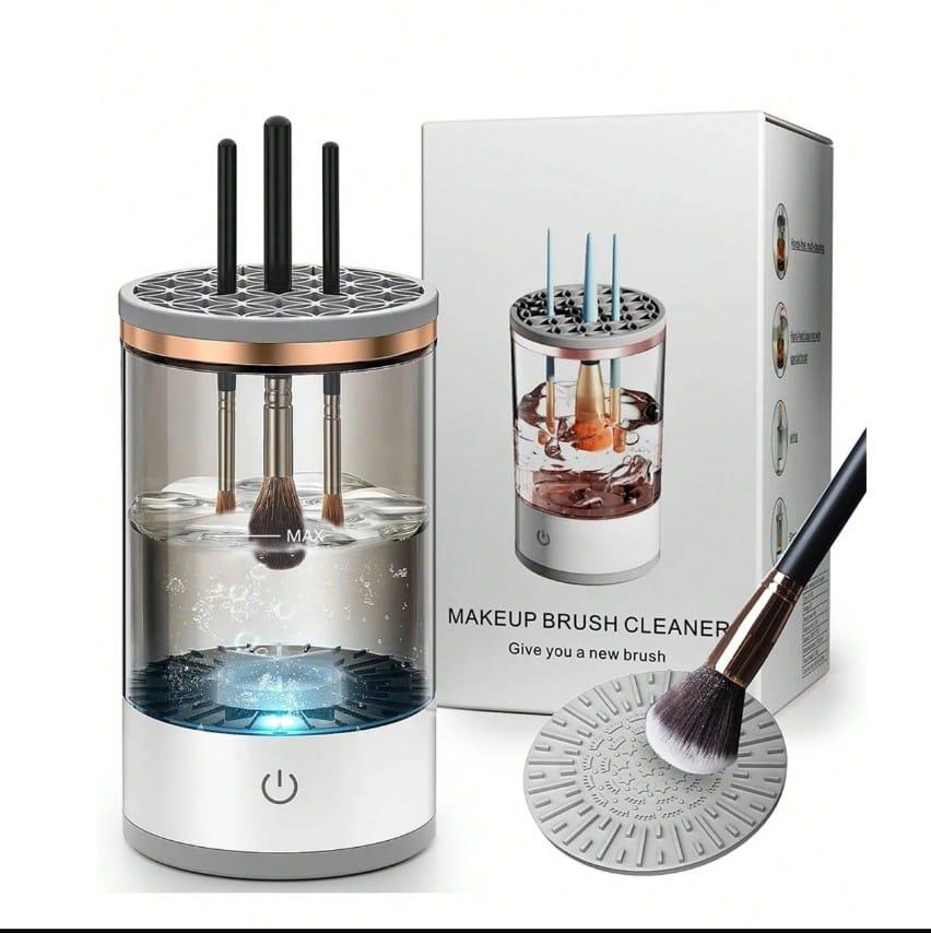 3-in-1 Automatic Makeup Brush Cleaning and Drying Stand - Keep Your Brushes Fresh and Ready to Use!